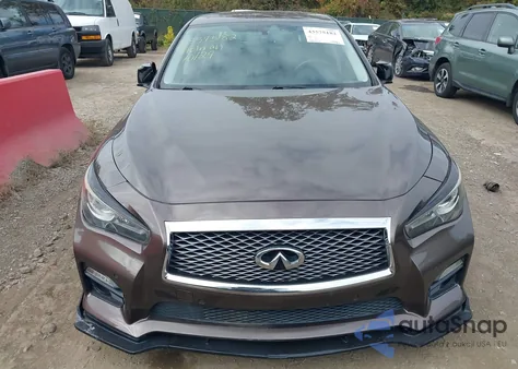 2014 Infiniti Q50 Hybrid Sport from USA, damaged, VIN JN1AV7AR9EM701943